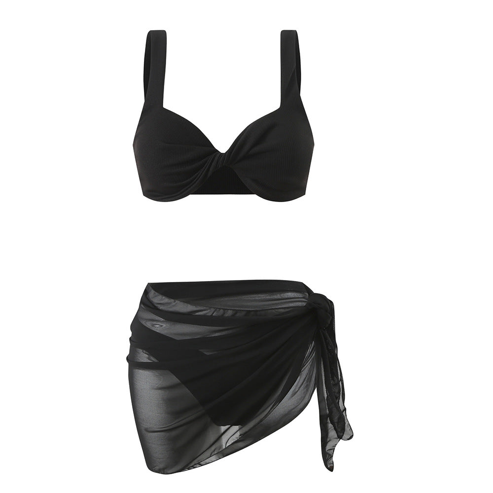 Ensemble de bikini pour femme avec motif décoratif portefeuille et bretelles réglables par berg-feldt