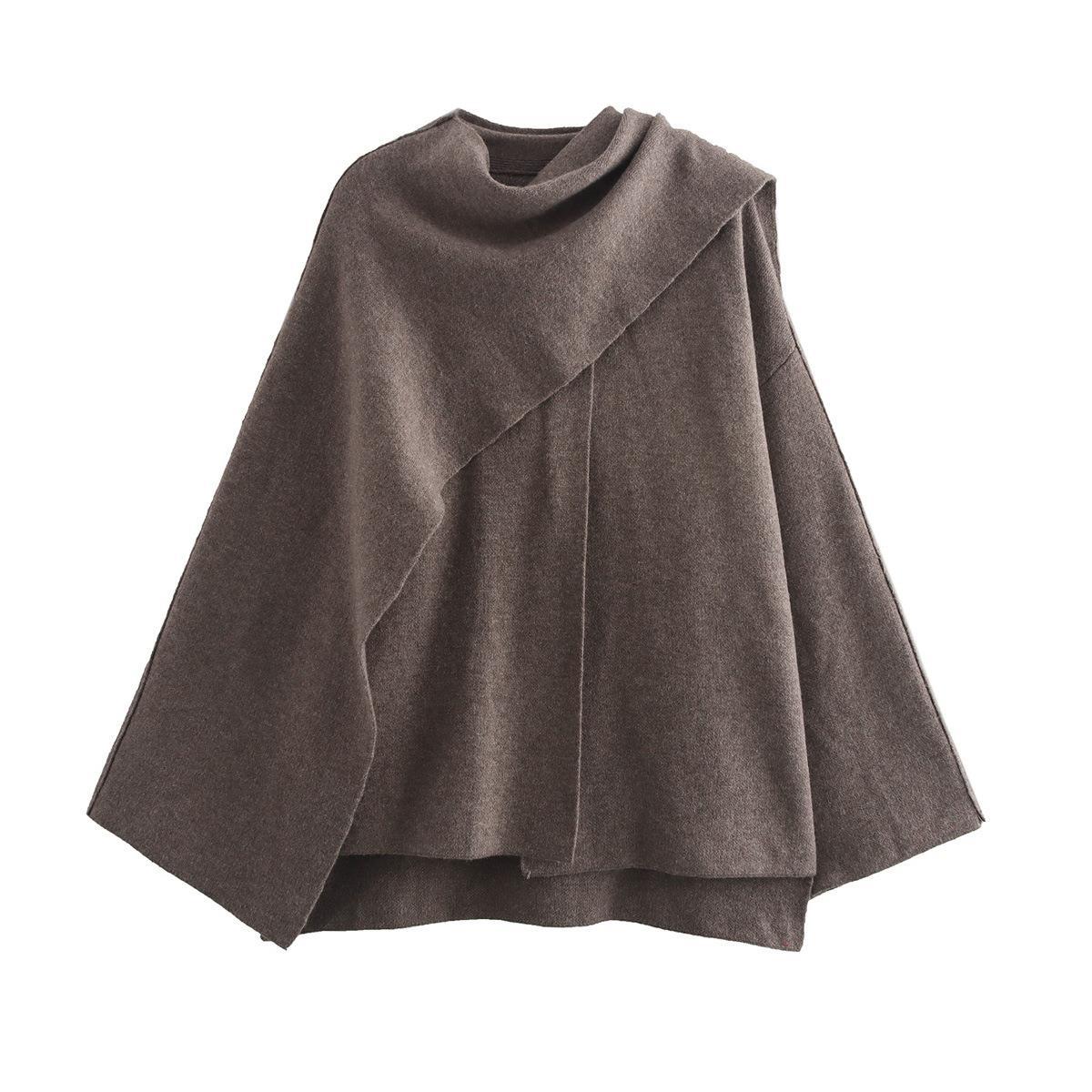 Femme Pull poncho tendance en matière douce Berg-Feldt
