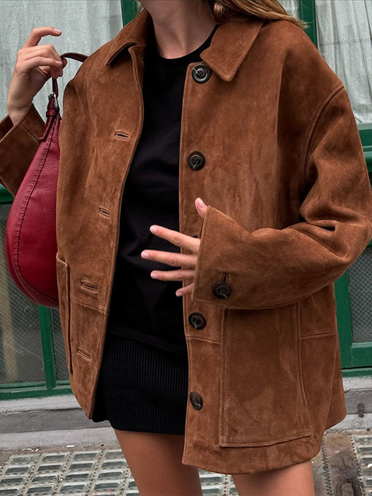 Veste décontractée chic en velours sauvage pour femme Berg-Feldt