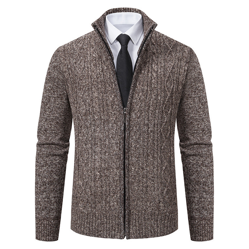 Cardigan homme col montant zippé Berg-Feldt