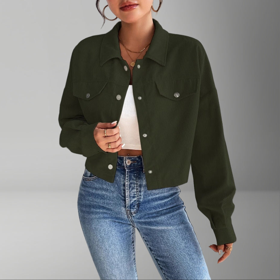 Veste courte en velours côtelé pour femme Berg-Feldt