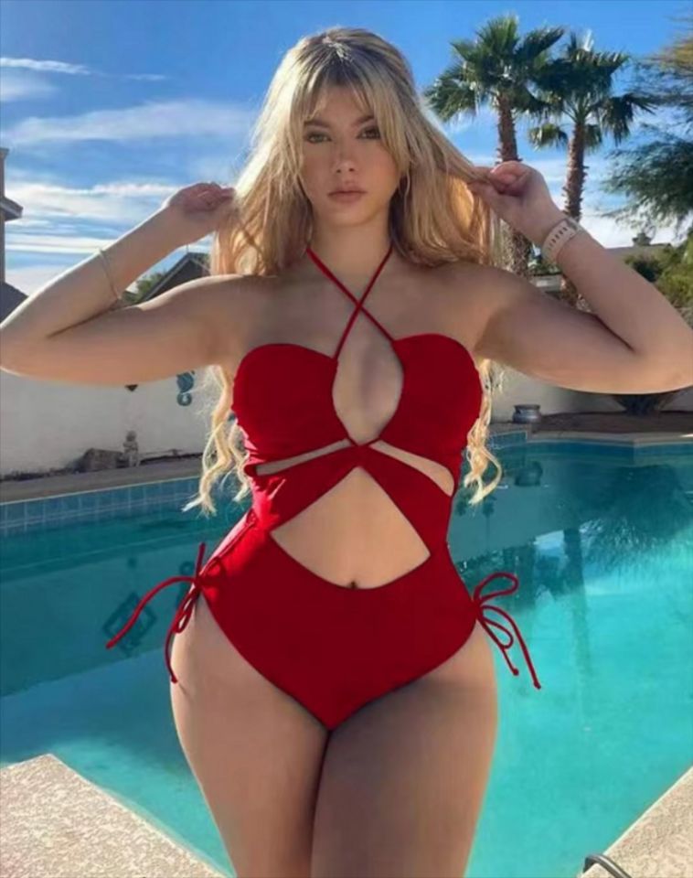 Maillot de bain femme berg-feldt avec découpes et col montant