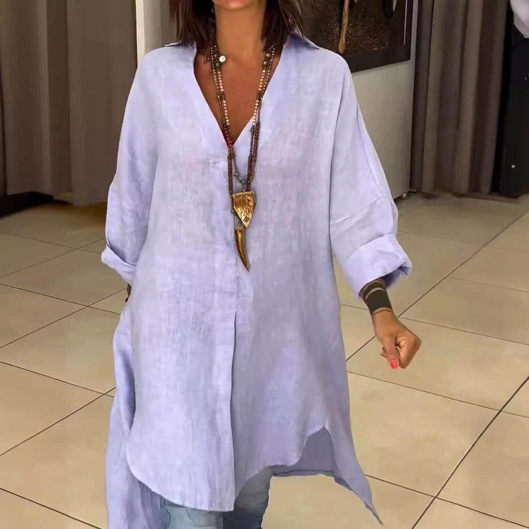 Tunique en lin boutonnée Berg-feldt pour femme