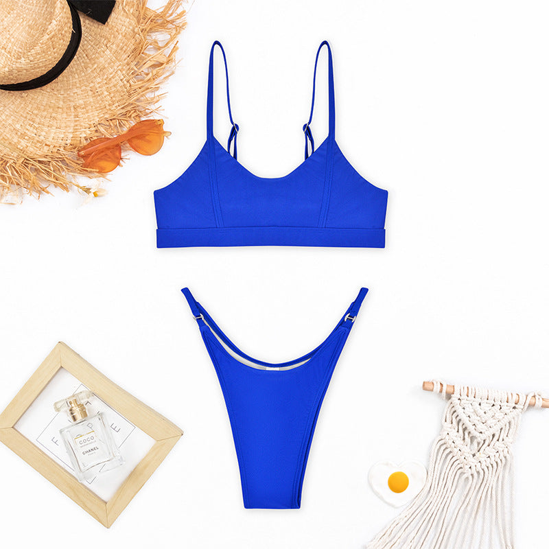 Ensemble de bikini pour femme avec découpes réglables tendance et taille élastique de berg-feldt