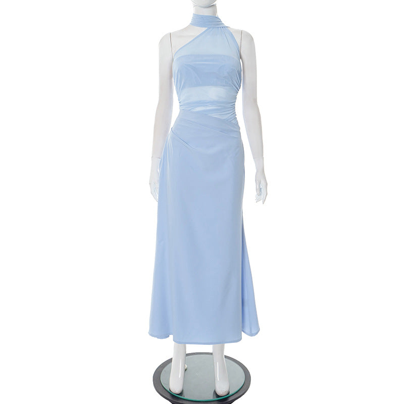 Robe de soirée longue asymétrique Berg-Feldt pour femme