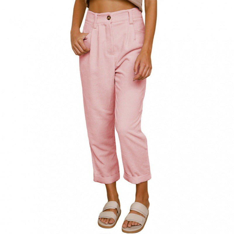 Elegante Damenhose mit hoher Taille und Falten von berg-feldt