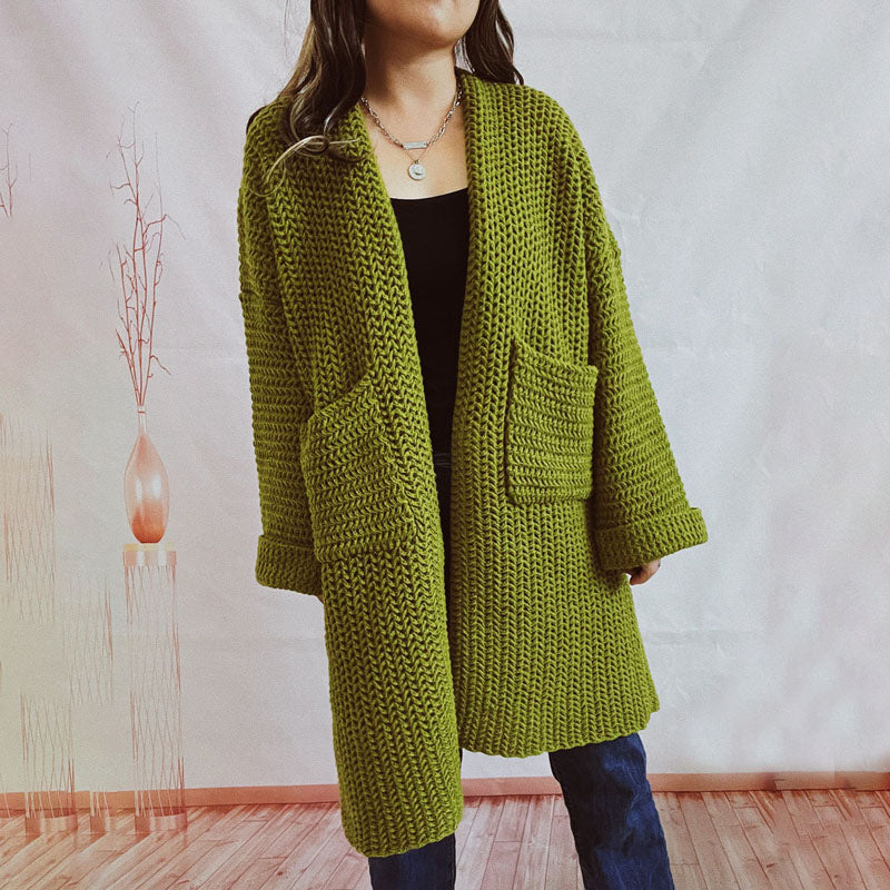 Berg-Feldt | Einfarbige Strickjacke