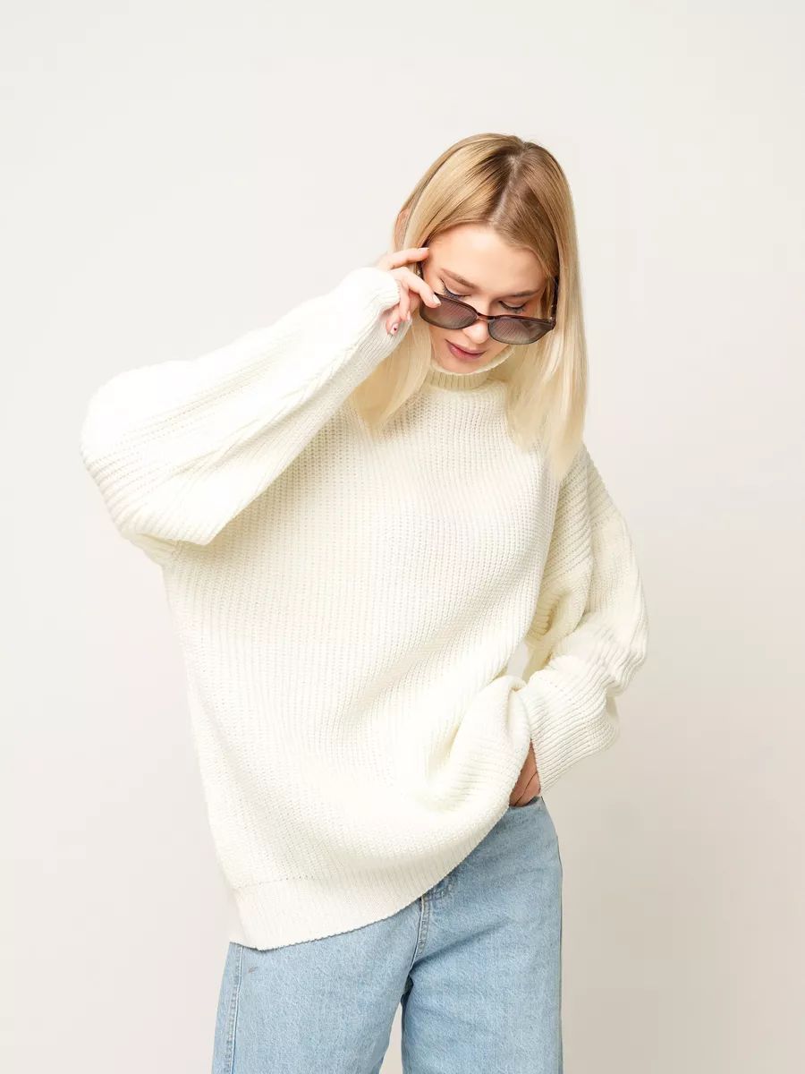 Pull tricoté pour femme, moderne, ample et confortable, par berg-feldt