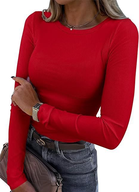 T-shirt côtelé ajusté à manches longues et détails mode pour femme de berg-feldt