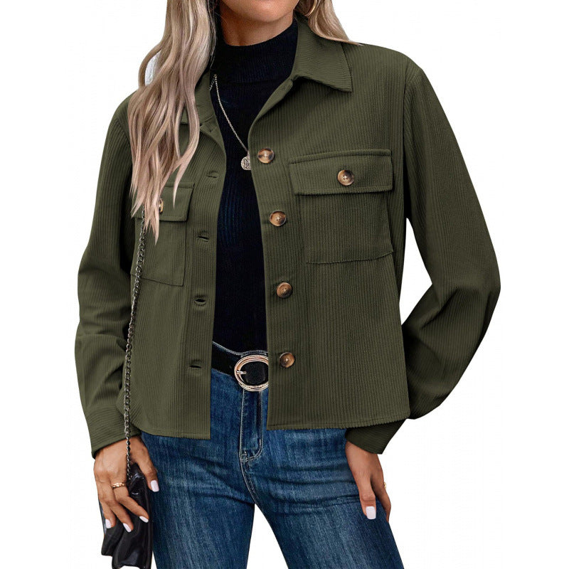 Veste femme tendance de style surchemise en tissu texturé de berg-feldt
