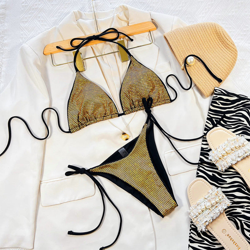 Ensemble de bikini triangle Berg-Feldt pour femme avec détails élégants