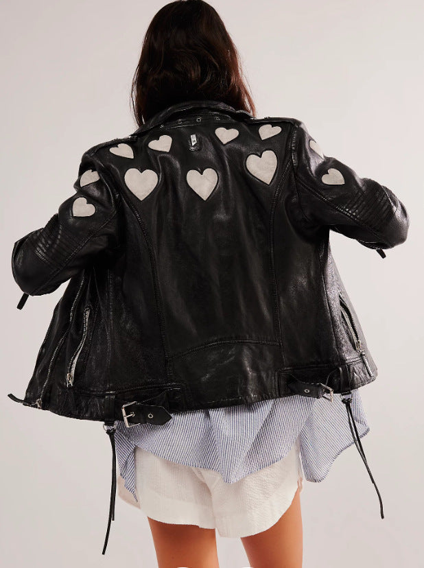 Veste femme avec applications cœurs Berg-Feldt