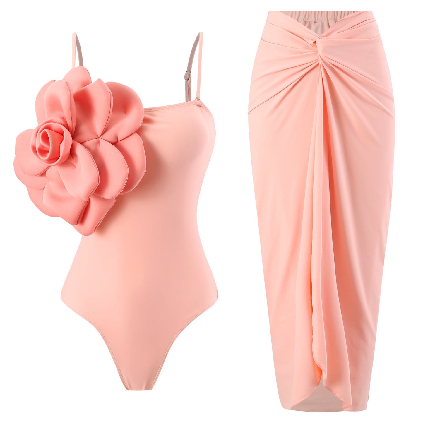 Maillot de bain Berg-Feldt pour femme avec imprimé floral et jupe longue