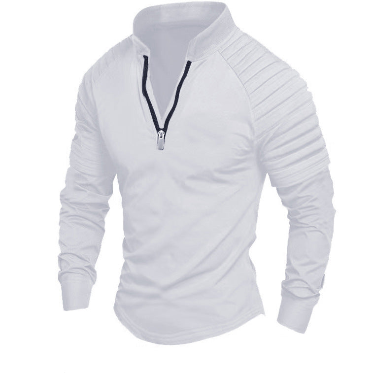 Herren Sportliches Langarmshirt mit halblangem Reißverschluss Berg-Feldt