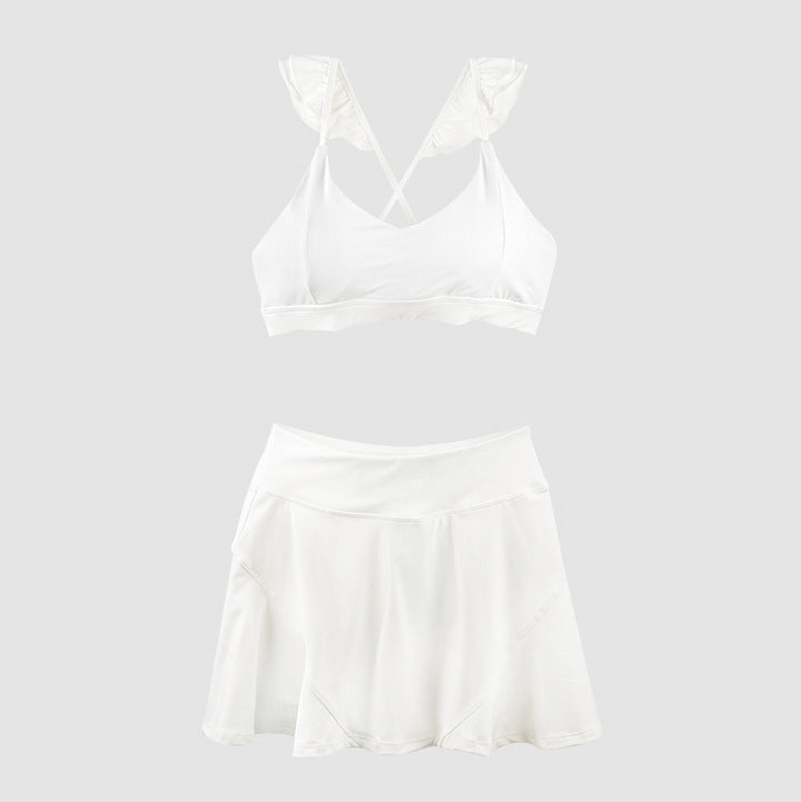 Ensemble soutien-gorge de sport et jupe pour femmes de berg-feldt