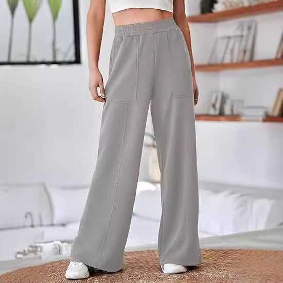 Damen Pantalon décontracté et élégant avec taille élastique et poches pratiques Berg-Feldt