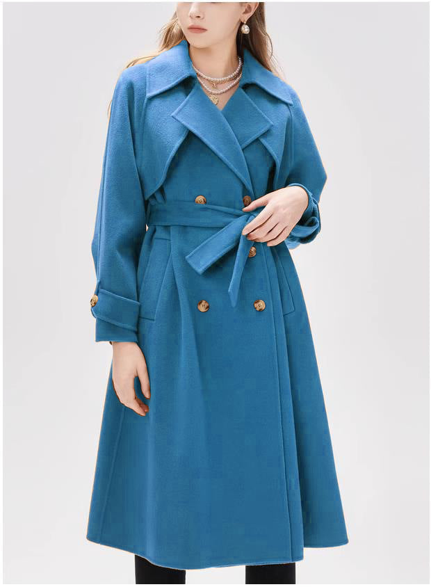 Trench-coat doublé femme avec grand revers et ceinture taille Berg-Feldt