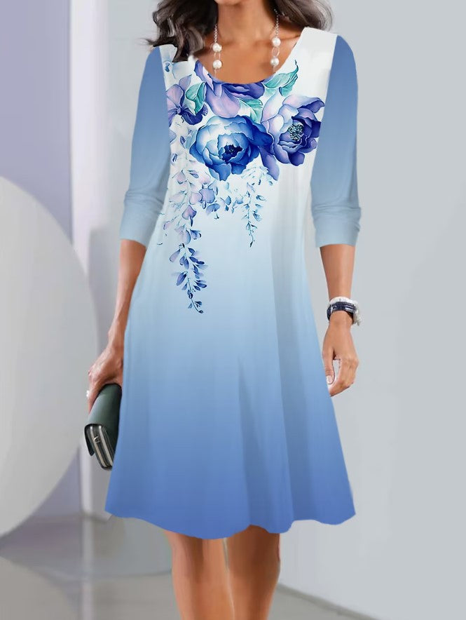 Robe décontractée à motif floral et coupe tendance par berg-feldt