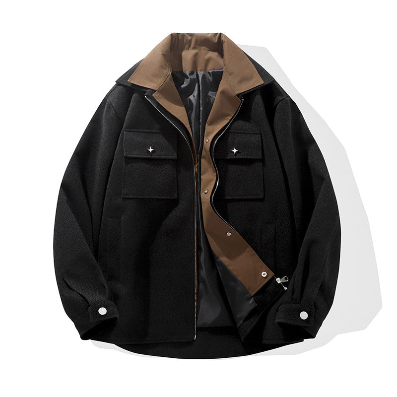 Herren trendige Übergangsjacke mit zwei praktischen Taschen Berg-Feldt