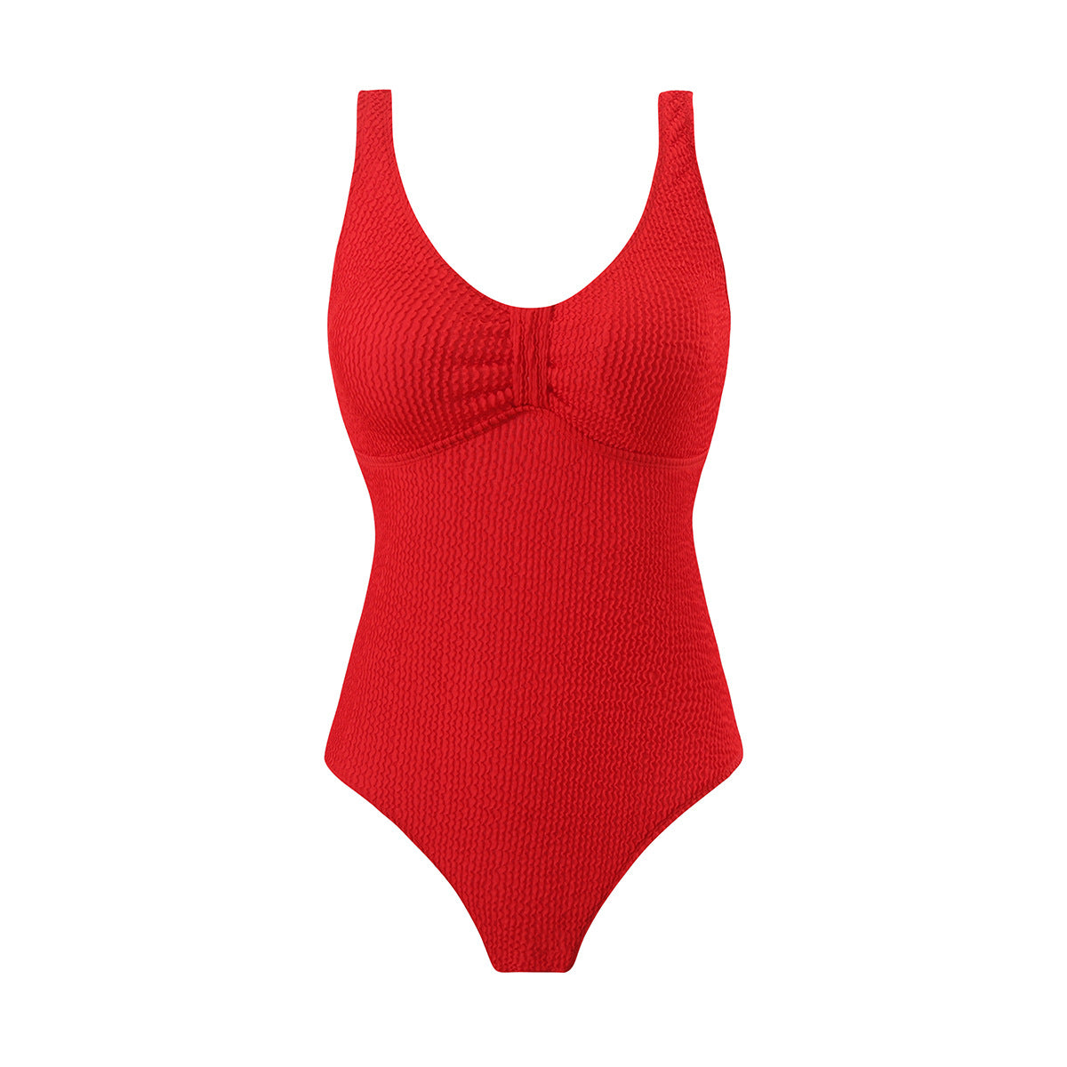 Maillot de bain femme Berg-Feldt, col en V et texturé