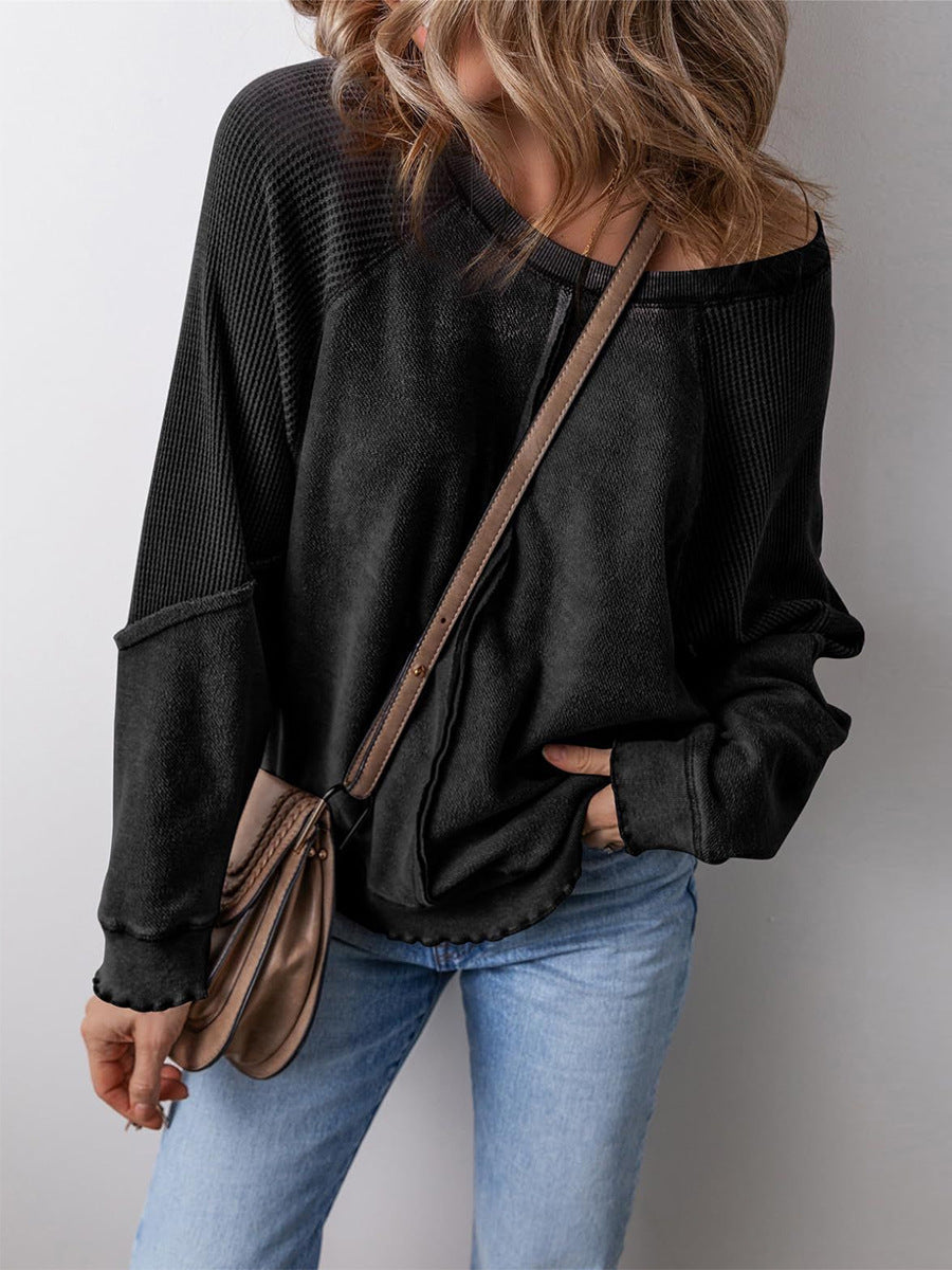 Damen Langarmshirt Casual mit Strukturdesign Berg-Feldt