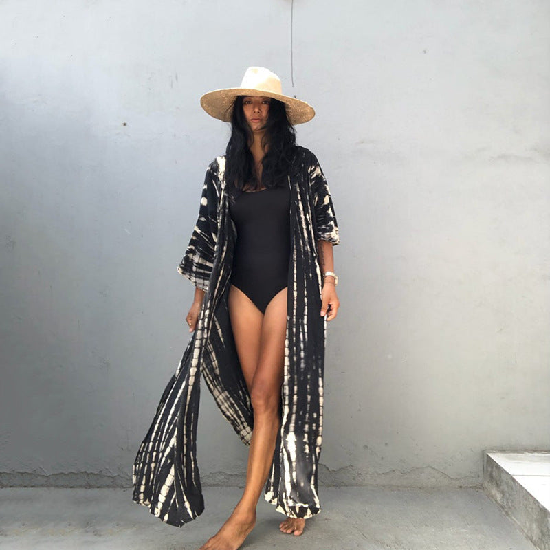 Strandkaftan Damen leicht Kapuze berg-feldt