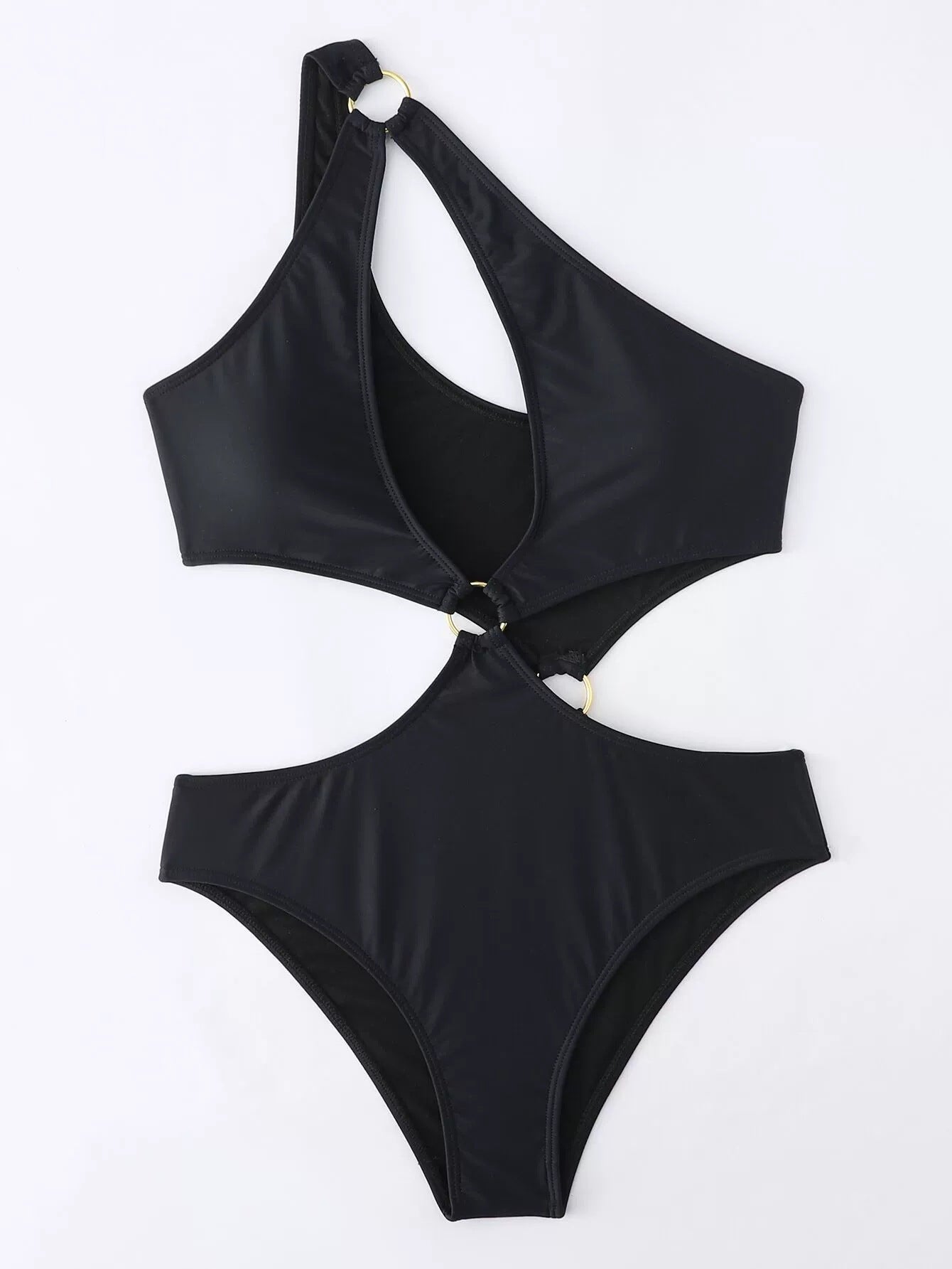 Maillot de bain une pièce ajouré Berg-Feldt avec anneau décoratif pour femme