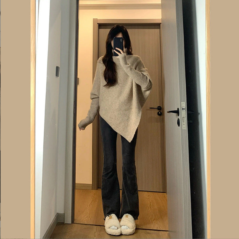 Women's asymmetric knitted oversized casual sweater Berg-Feldt