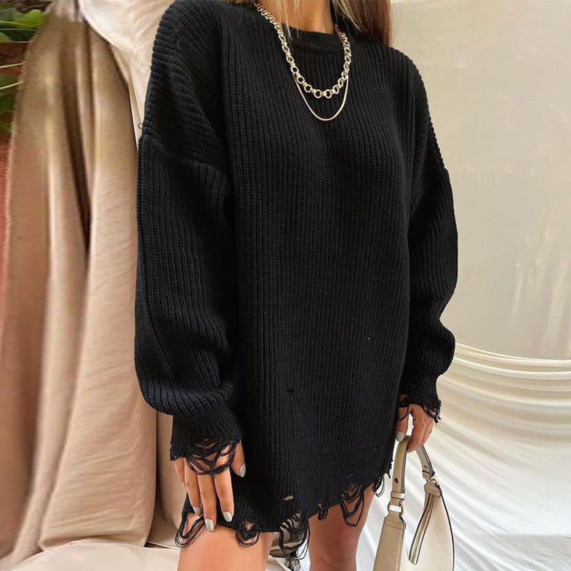 Damen Oversized Strickkleid Berg-Feldt