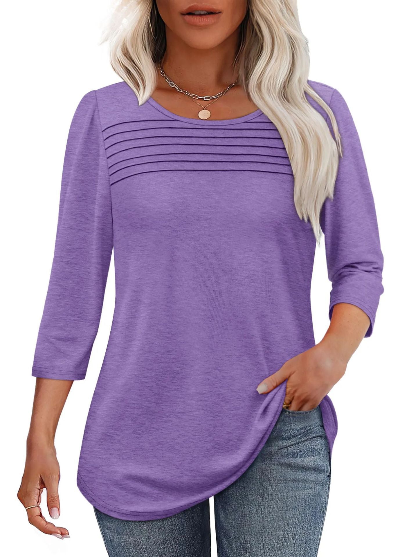 Langarmshirt für Damen mit dekorativen Pins von berg-feldt