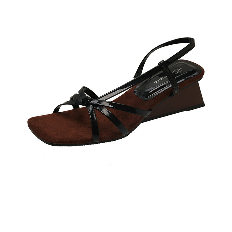 Elegante Damen Slingback Keilsandalen mit offener Zehe von berg-feldt