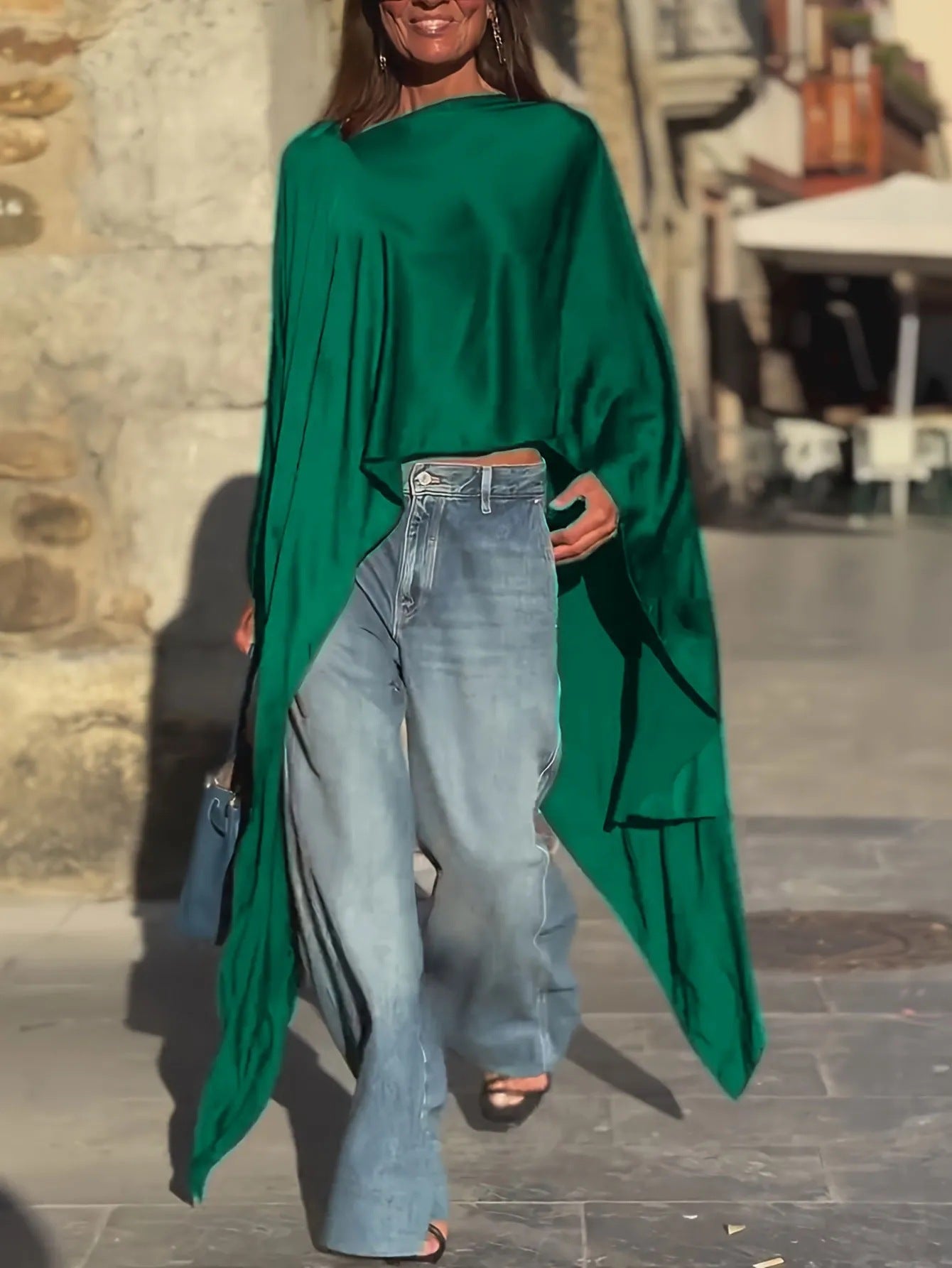 Haut de caftan élégant pour femme avec manches fluides de berg-feldt