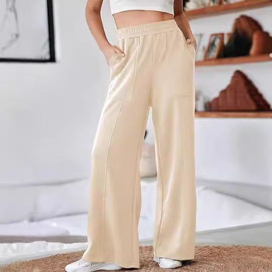 Damen Pantalon décontracté et élégant avec taille élastique et poches pratiques Berg-Feldt