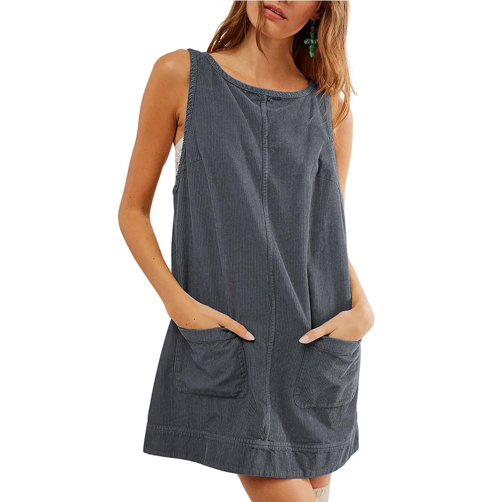 Robe décontractée pour femme en jersey avec poches et encolure ronde Berg-Feldt