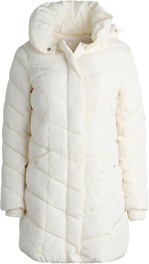 Damen longline, quilted winter parka with high collar Berg-Feldt