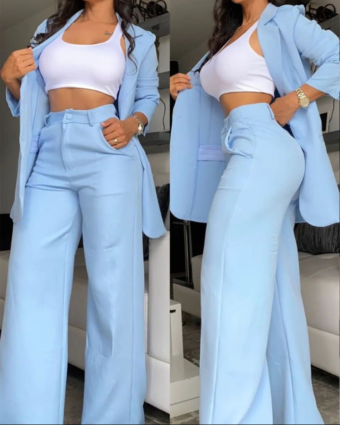 Ensemble blazer et pantalon élégant et aéré pour femmes Berg-Feldt