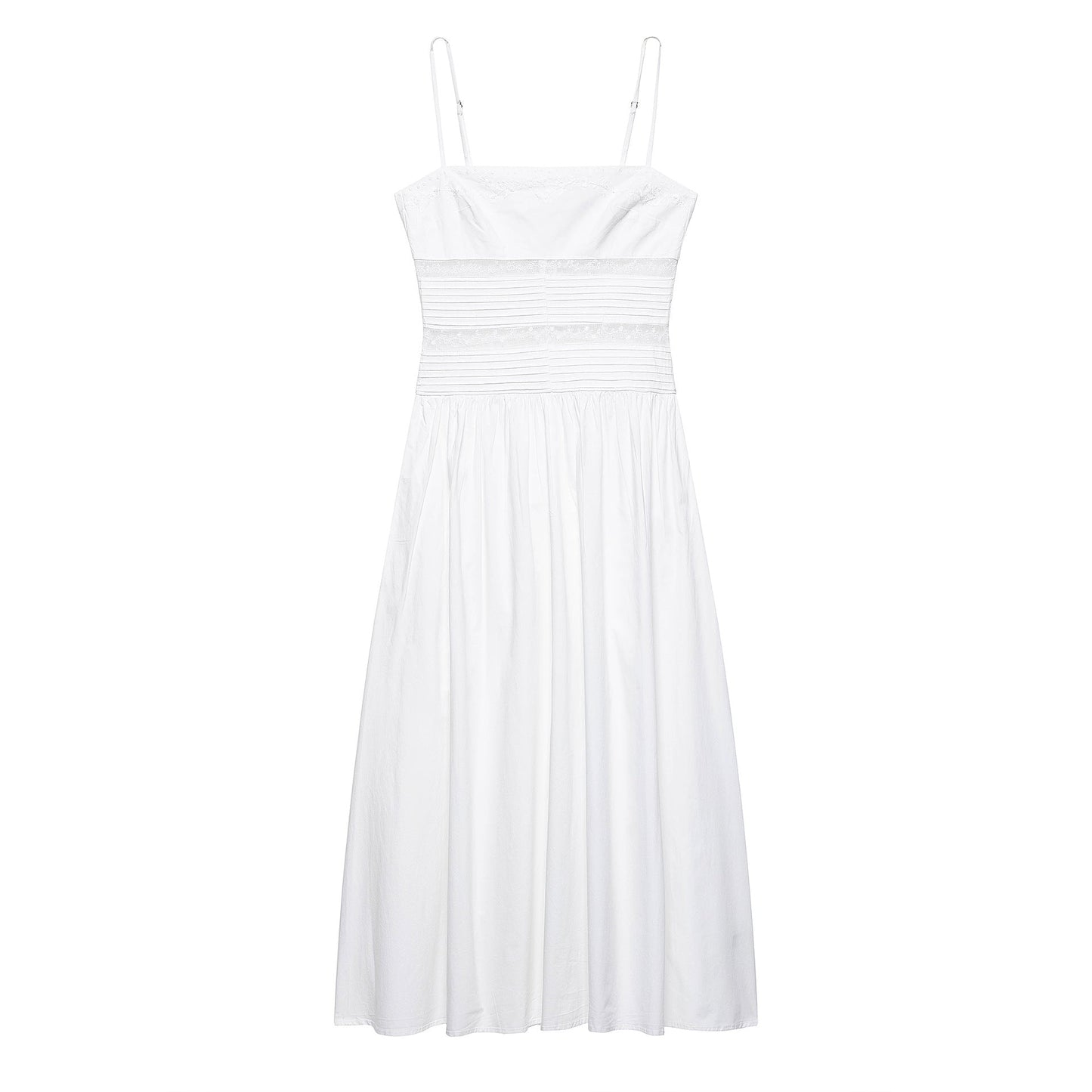 Maxikleid für Damen mit gerafftem Oberteil und verstellbaren Trägern von berg-feldt