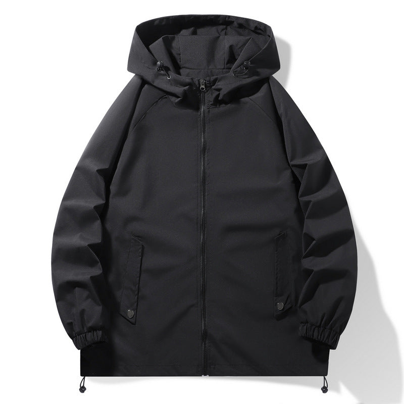 Herren Funktionsjacke mit verstellbarem Kapuzenkragen und elastischen Ärmelbündchen Berg-Feldt