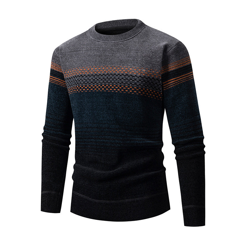 Pull-over de mode pour hommes avec motif texturé unique et motif multicolore Berg-Feldt