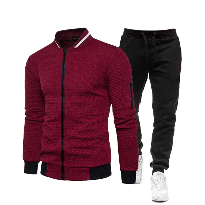 Herren modische Trainingsjacke mit Stehkragen und Sporthose Berg-Feldt
