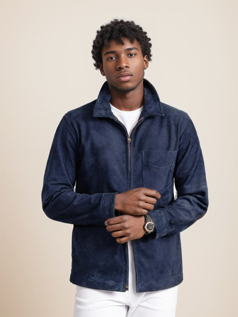 Herren modische Softshelljacke mit hochklappbarem Kragen Berg-Feldt