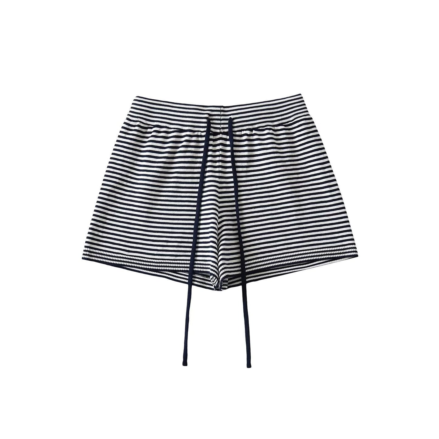 Berg-Feldt Short Femme : Décontracté, rayé, cordon de serrage