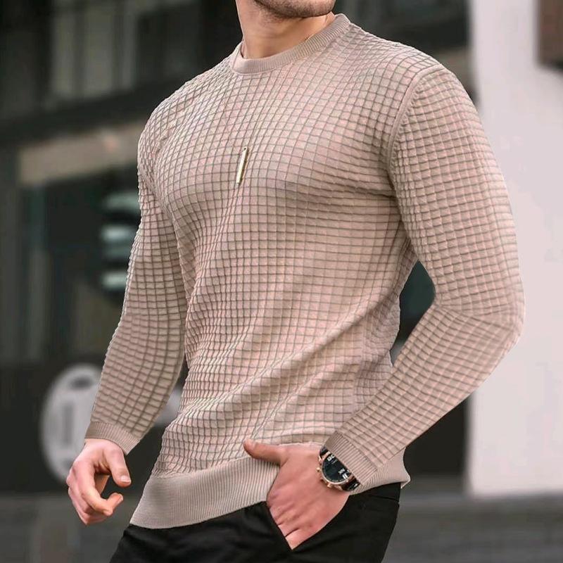 Herren strukturierter Langarmpullover Berg-Feldt