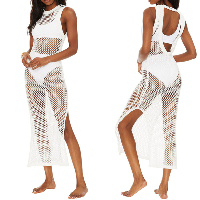Sportliches Damen-Strandkleid mit hohem Schlitz von berg-feldt