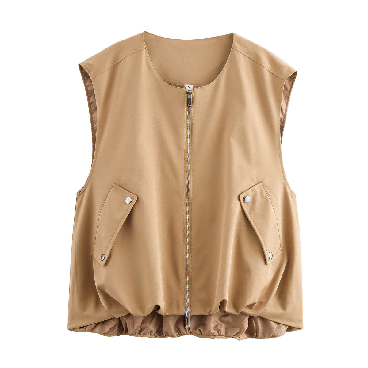 Damen-gilet décontracté sans manches zippé avec poches pratiques Berg-Feldt