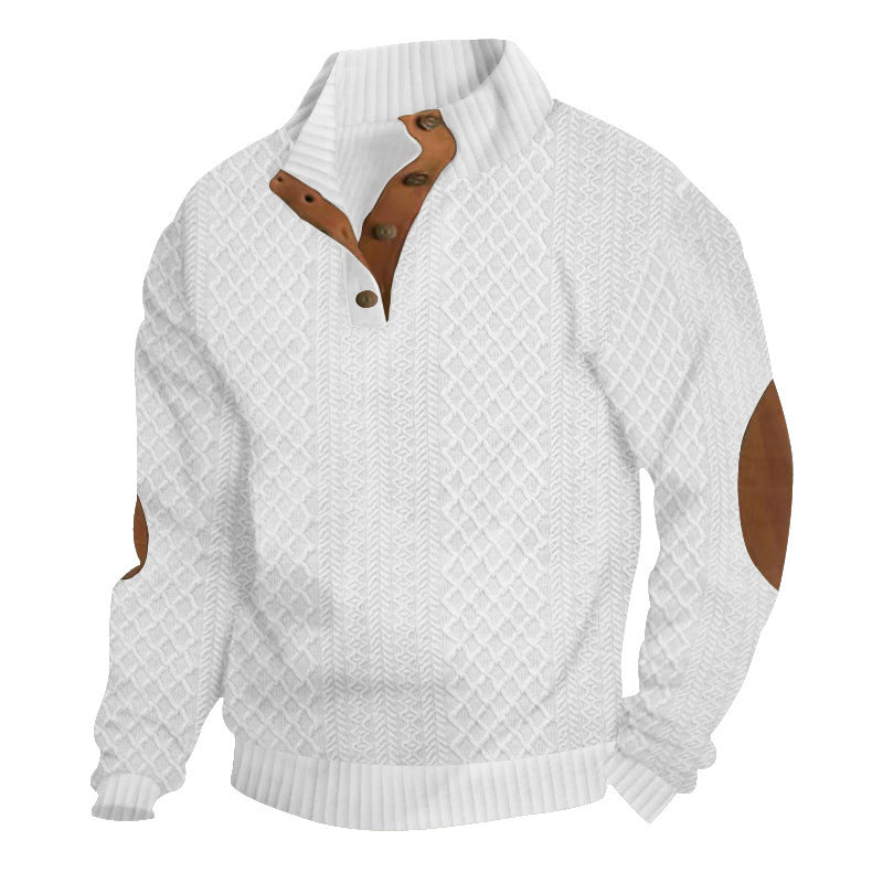 Damen-pull tricoté décontracté avec col structuré Appliqués Berg-Feldt