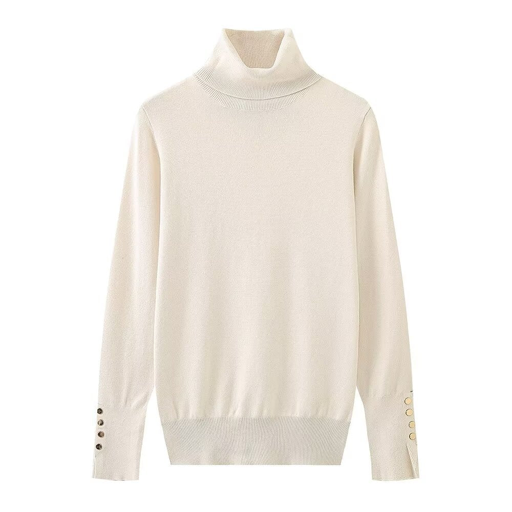 Pull col roulé boutonnée femme Berg-feldt