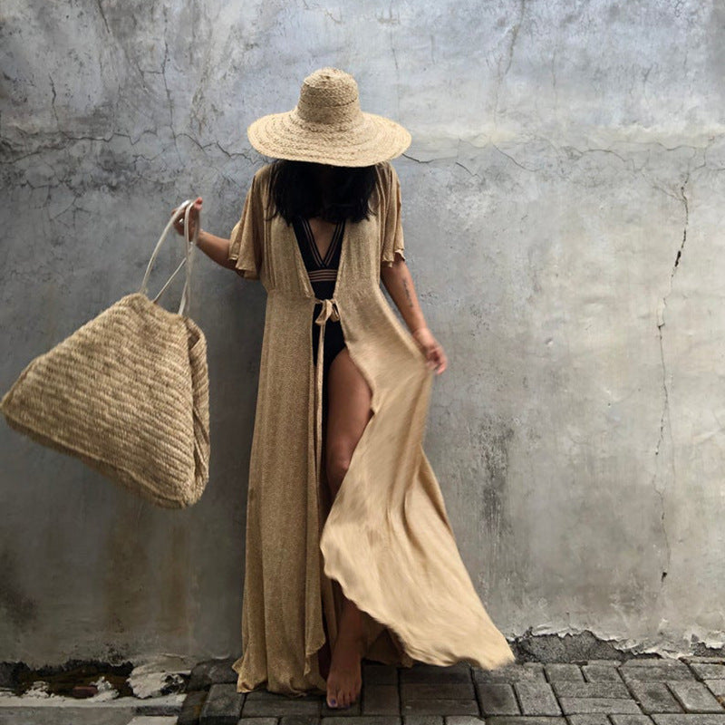 Berg-feldt Cape de plage léger en tricot pour femme