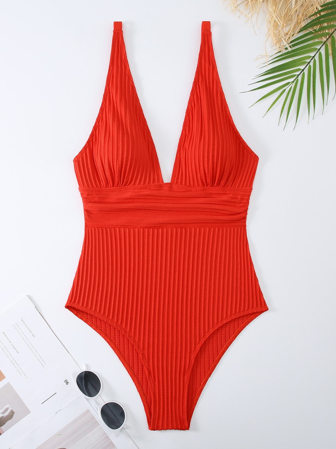 Maillot de bain femme Berg-feldt coupe haute et côtelé
