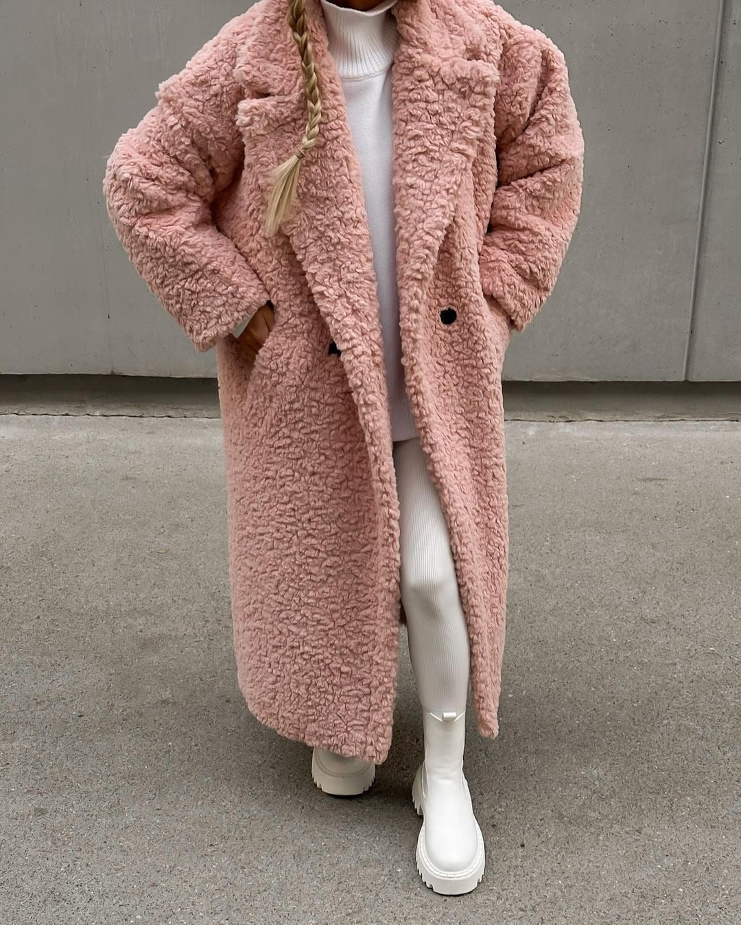 Veste douillette en imitation fourrure d'ours pour femme, coupe oversize élégante, Berg-Feldt